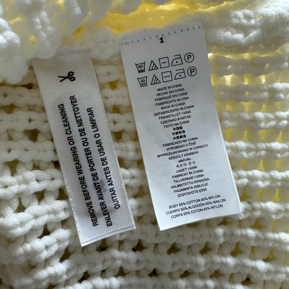 Michael Kors Fringe Trim Knit Dress, New, Size M - Picture 10 of 17